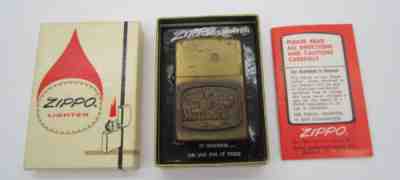 VINTAGE USED 1976 ZIPPO LIGHTER ADVERTISING MARLBORO MAN COWBOY W LASSO ON HORSE