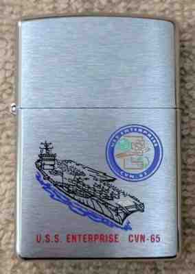 ZIPPO USS ENTERPRISE CVN-65 Retired 2001 Six Colors LIGHTER