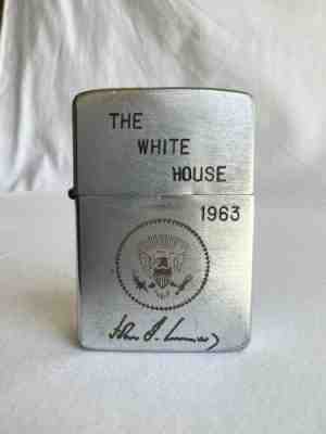 Vintage 1963 Vietnam War Military ZIPPO Lighter John F. Kennedy President Seal
