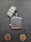 Vintage Early STERLING SILVER Push Button Automatic Pocket Petrol Lighter