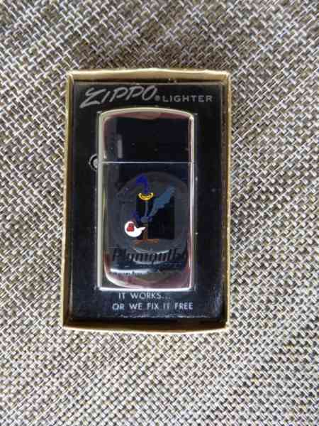 Rare Vintage 1970 Plymouth Road Runner Warner Bros Slim Zippo Lighter - New