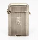 Vintage Thorens Single Claw Lighter 935 STERLING SILVER Engine Turned WORKING