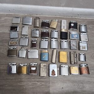 Vintage lot of lighters several brands for parts Germany USA Korea Japan 60s 70s