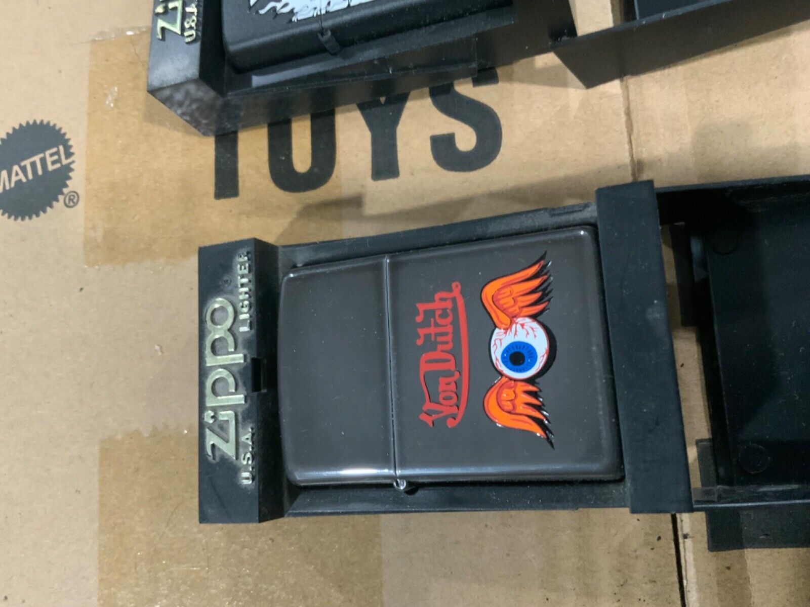 Von Dutch Flying Eyeball Zippo Lighter - Kenny Howard - Flame Rite - Eye - Rare