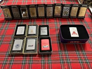 Vintage Zippo Lighter Lot Of 17- 1950s - 1990s New And Used All With Boxes