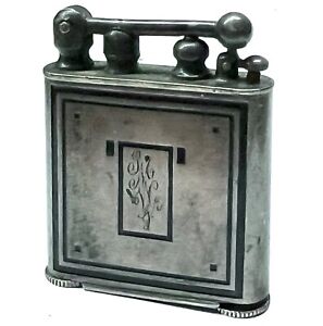 EARLY 1930s ART DECO DOUGLASS Dunhill style STERLING SILVER LIGHTER