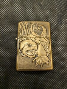 ZIPPO Barrett Smythe Snapping Turtle Brass Lighter 1994