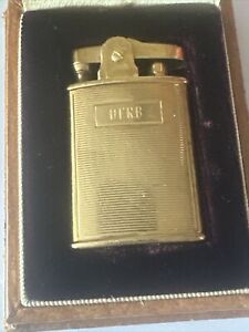 14K GOLD VINTAGE RONSON LIGHTER 1960S FRANK SINATRA/HERB CAEN/RAT PACK!