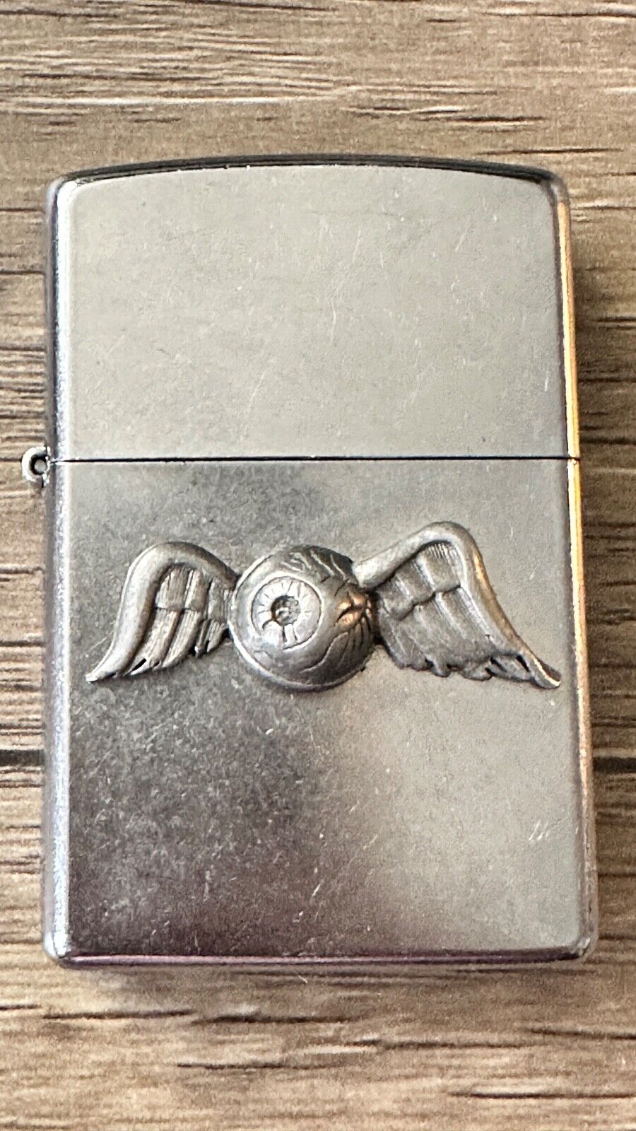 Rare 2003 Von Dutch 3D Flying Eyeball Zippo Lighter 2003 Flame Rite Series