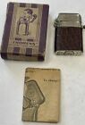 1920'S THORENS CLAW AUTOMATIC LEATHER WRAPPED NO. 101 LIGHTER IN BOX