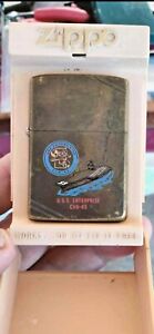 1932-1982 Commemorative Brass Zippo Lighter (USS ENTERPRISE CVN-65)