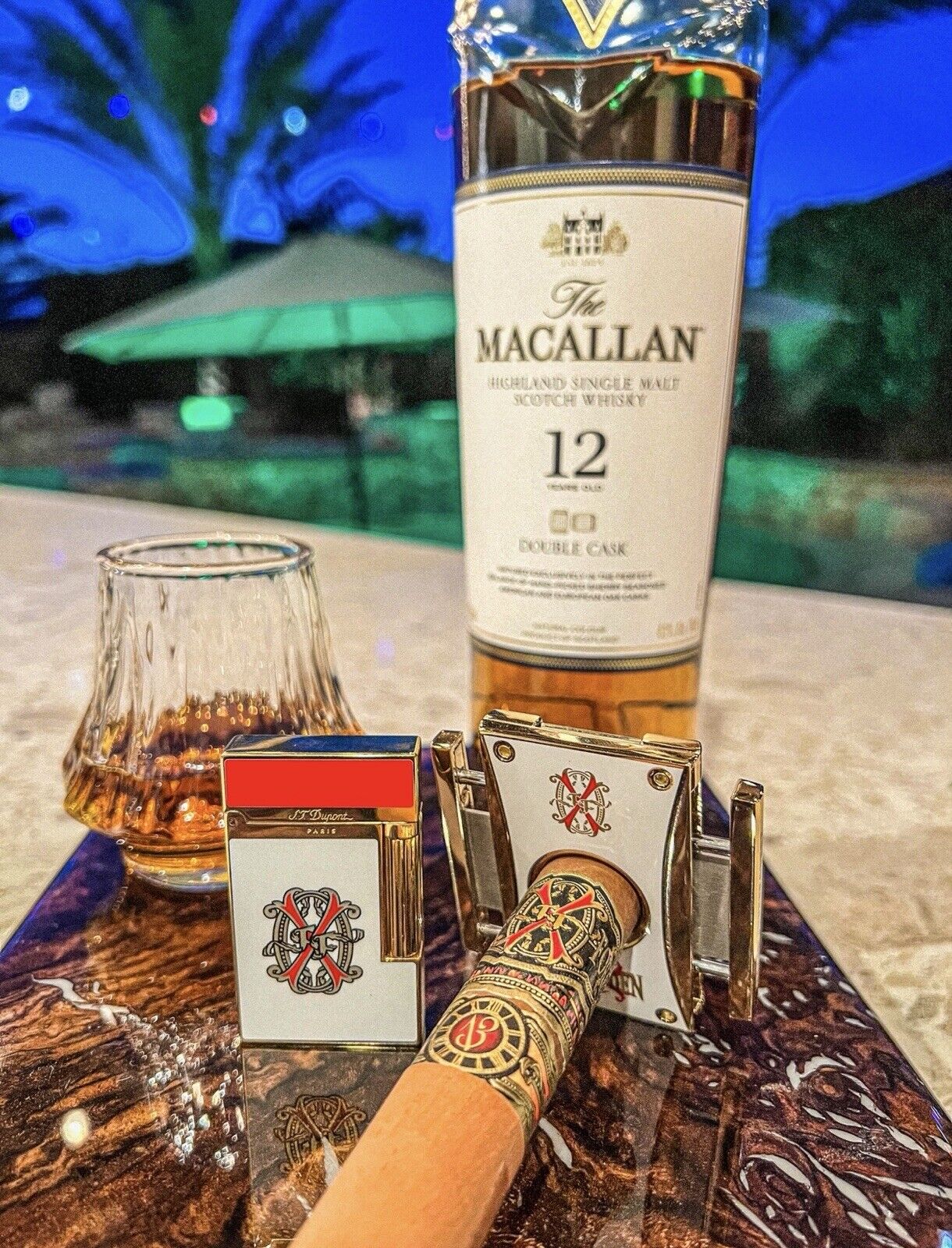 St DuPont Opus X Fuente Ligne 2 Lighter, #404 Of 900 & Prometheus Opus X Cutter