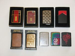 9 ~ ZIPPO LIGHTER LOT ~ 5 NEW ~ NICE LOT ~ LOOK