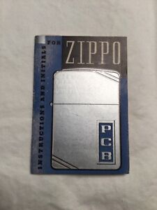 Vintage Rare 1938-39 Zippo Lighter Instruction Sheet NICE