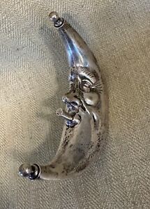 1880-1900 Sterling Silver Crescent Moon Man Cigar Lighter By Dominick & Haff