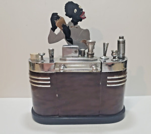 Working 1935 ANTIQUE Art Deco RONSON BARTENDER TOUCH TIP TABLE LIGHTER