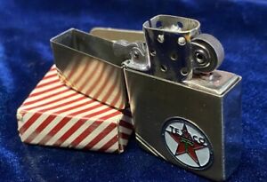 Rare 1937  Vintage Zippo Metallique 4 Barrel PAT2032965 Original 14 Hole Insert