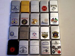 20 U.S. Navy - Army - Marine - Air Force - Zippo 1982 Thru 2007 MIB