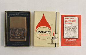 NEW Vintage Brass Marlboro 1976 Zippo Cowboy On Horse With Box Never Struck