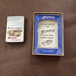 Vintage Zippo Lighter “WARNER & SWASEY & 