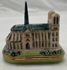 Limoges France Notre Dame with Quasimodo Porcelain Trinket Box with COA