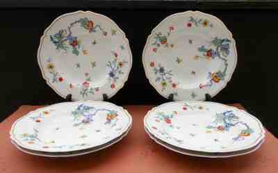 Porcelain Limoges Haviland Shalimar Six Plates Salad