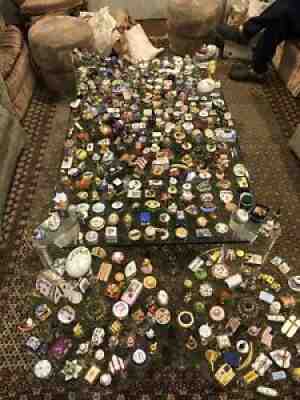 huge collection of Over 350 Limoges pill boxes/trinket boxes