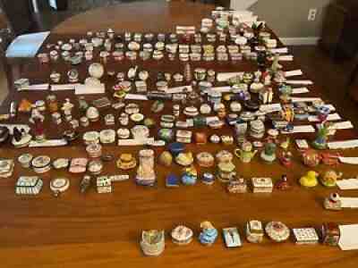 EUC! One Lot of Limoges & porcelain boxes. Majority are Paint Mein Â  Â 