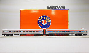 LIONEL AMTRAK AMFLEET PHASE III PASSENGER COACH/CAB 2 PACK O GAUGE 2227320 NEW