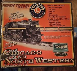 Lionel 6-30094 Chicago And Northwestern Train Passenger Set O Gauge Menards New