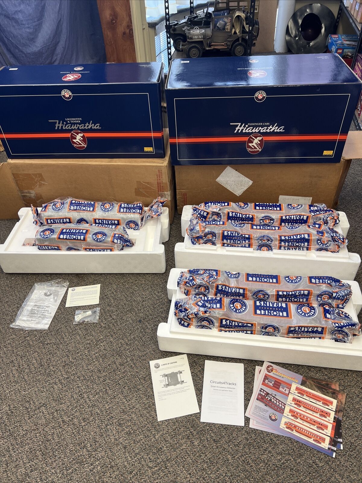 Standard Gauge Lionel 6-13004 MILW "Hiawatha"4-6-4 Steam Passenger Train Set NOS