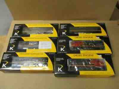 Lionel K-Line Midnight Chief Train Set! Alco A with 4 Streamline Passenger Cars