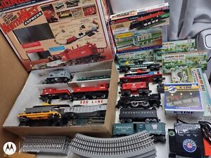 LIONEL Train LOT O GAUGE Fast Track, CW-80 Trans Steam Loco & North West Express