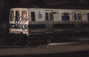 Nyc Mta Subway R46 O Scale F Train 1970 Jamaica Coney Island (Not Mth Or Lionel)