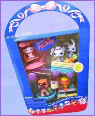 Details about   Littlest Pet Shop Spring Basket Pets Retired Set Lot Of 5 New In Box Free Ship