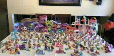 HUGE Lot Littlest Pet Shop 200+Pets RARE Dogs Cats Others,Play sets Accessories