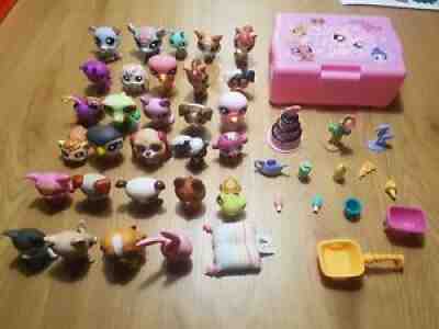 LITTLEST PETSHOP LPS HASBRO 29 FIGURRS LOT ACCESSORIES RARE ORIGINAL ANIMALS !!!