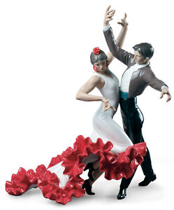 LLADRO FLAMENCO DANCERS COUPLE FIGURINE #9333 BRAND NIB ROMANCE SPANISH SAVE$ FS