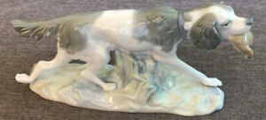 Retired Setter Hunting Dog With Pheasant In mouth Retired LLadro Approx ‘63-‘80