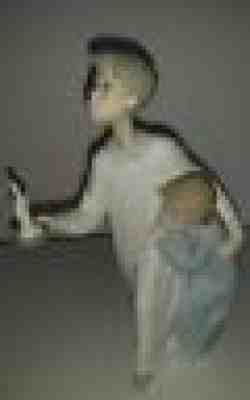 LLADRO BOY AND GIRL WITH CANDLE MATTE PORCELAIN FIGURINE #4874 RETIRED