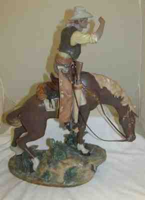 LLADRO Trail Boss No. 3561 COWBOY & HIS HORSE American West Collection FIGURAL 