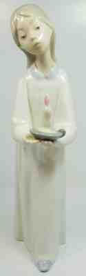 LLADRO #4868 Girl With Candle Figure With Box 8.25