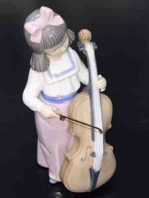 Rare And Collectible Lladro : Girl Playing Cello Value Guide
