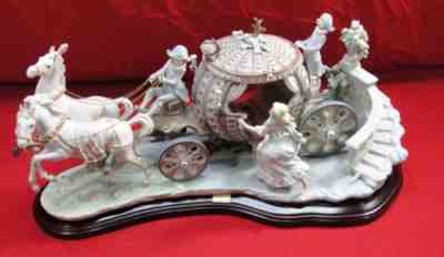 RARE SIGNED LLADRO 1493 CINDERELLA COACH AT THE STROKE OF TWELVE LTD ED RETIRED