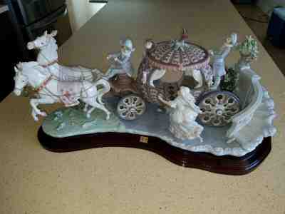 RARE Lladro #1493 Cinderella At The Stroke Of 12 RETIRED L.E. #376 w/ Box & COA