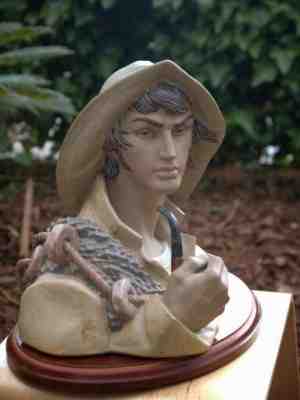 Lladro 2108 Fisherman Retired Gres Base incluided Excelent condition  