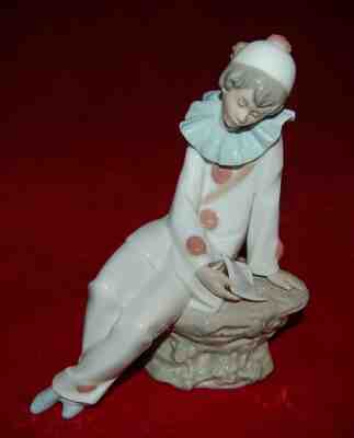 NAO by LLADRO Love Letter Pierrot Clown Porcelain Figurine #1053  Made In Spain