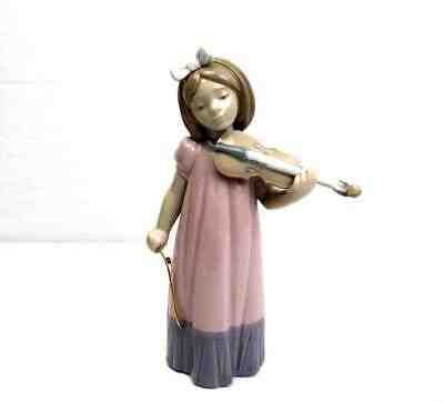 Rare And Collectible Lladro : Girl With Violin NAO Value Guide