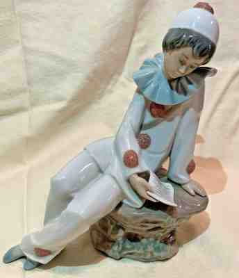 NAO by LLADRO Love Letter Pierrot Clown Porcelain Figurine #1053  Made In Spain