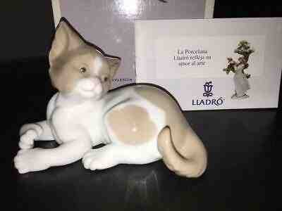 LLadro figurine SURPRISED CAT 5114 Retired MINT in Box